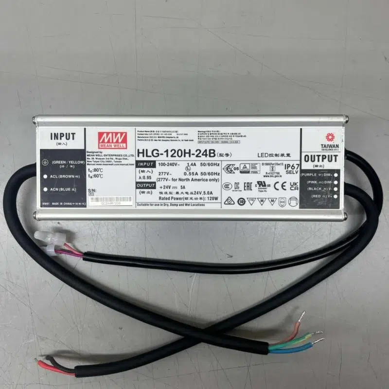 120 Watt Mean Well Led Driver Hlg 120h 24b