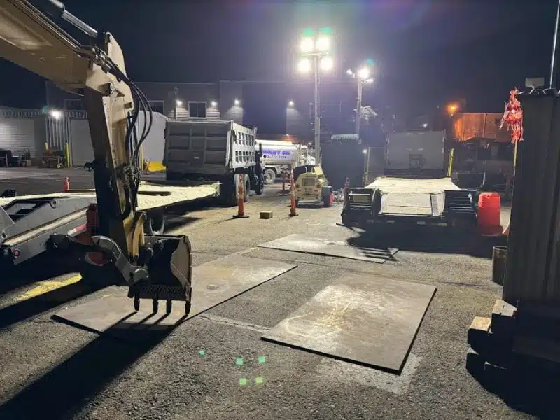 200 Watt Flood Light On Light Tower