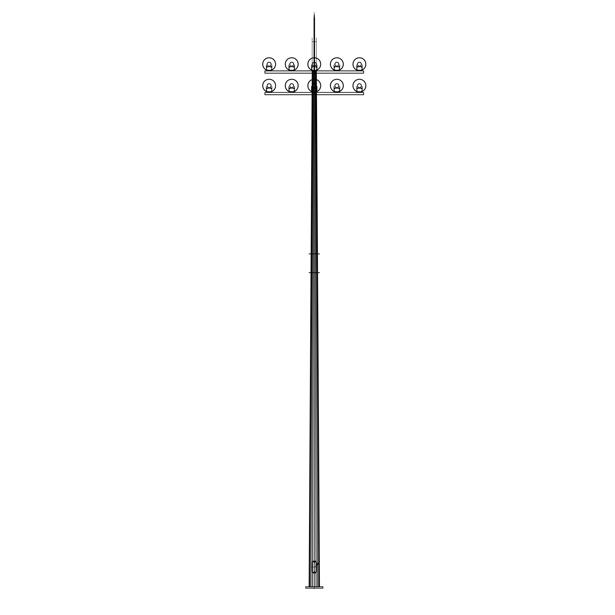 Steel Athletic Field Poles