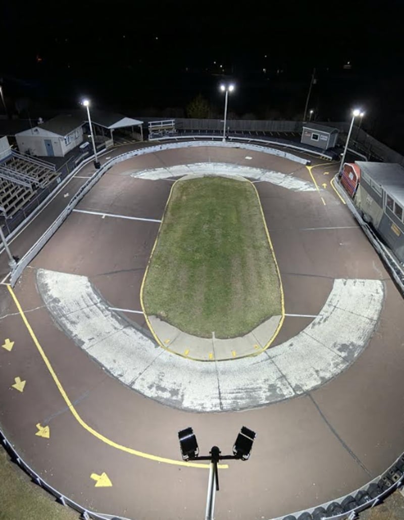 600 Watt Imf Outdoor Sports Light On Midget Race Track