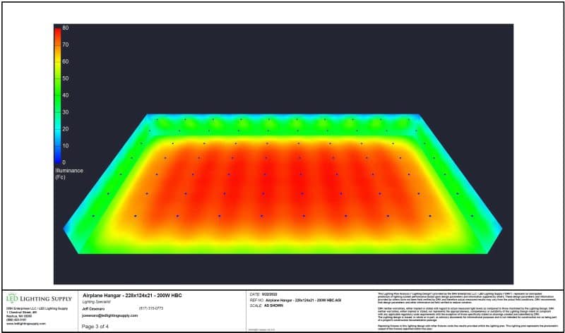 Aircraft Hangar Lighting Plan 3