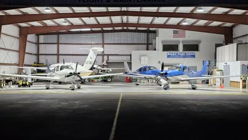 Aircraft Hangar With LED UFO High Output 240 And Reflector