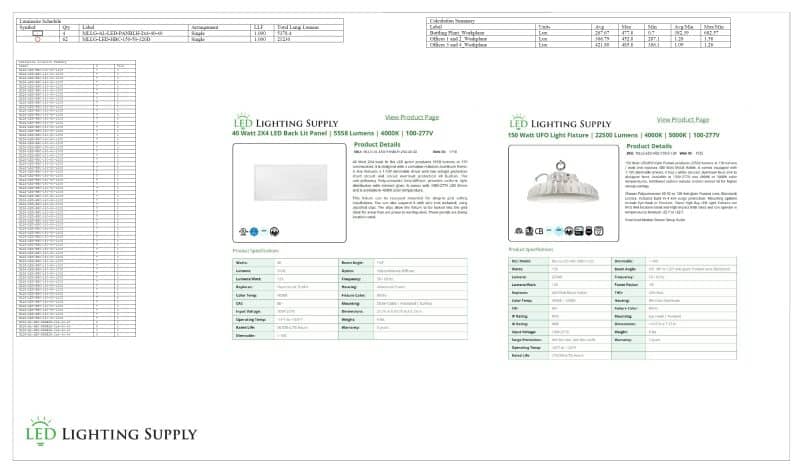 Factory Lighting Plan 1