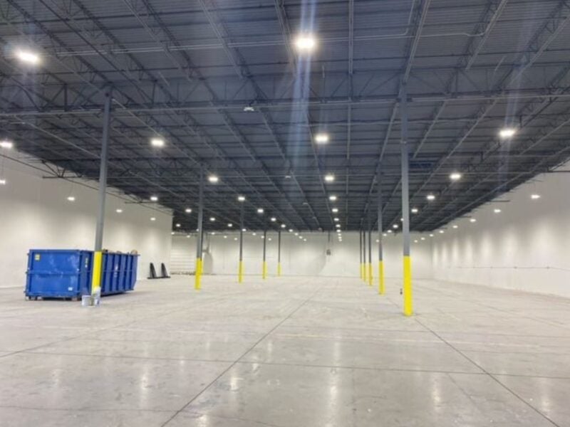 LED UFO High Bay Lights 240 Watt Warehouse Install