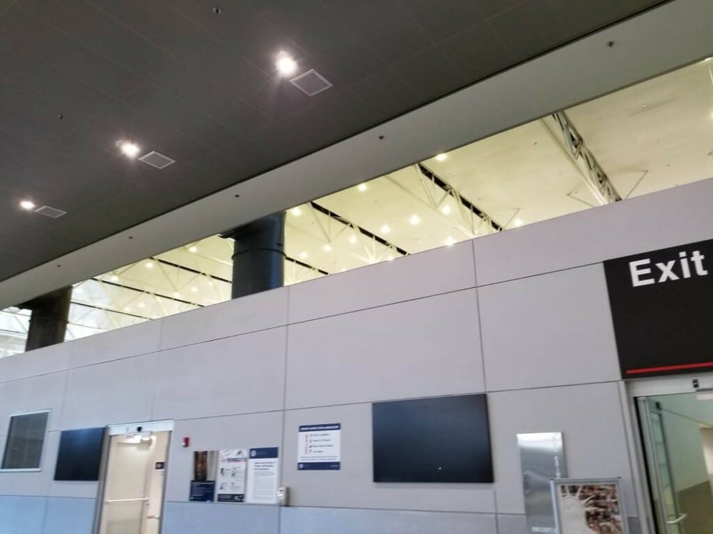 High Power LED Recessed Lights Installed at International Airport