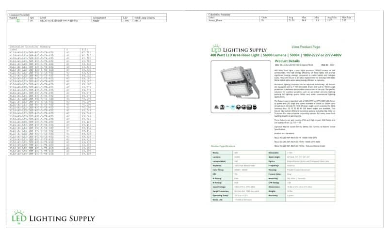 Horse Arena Lighting Plan 1