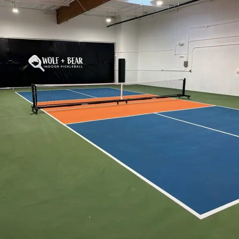 LED Lights In Pickleball Court