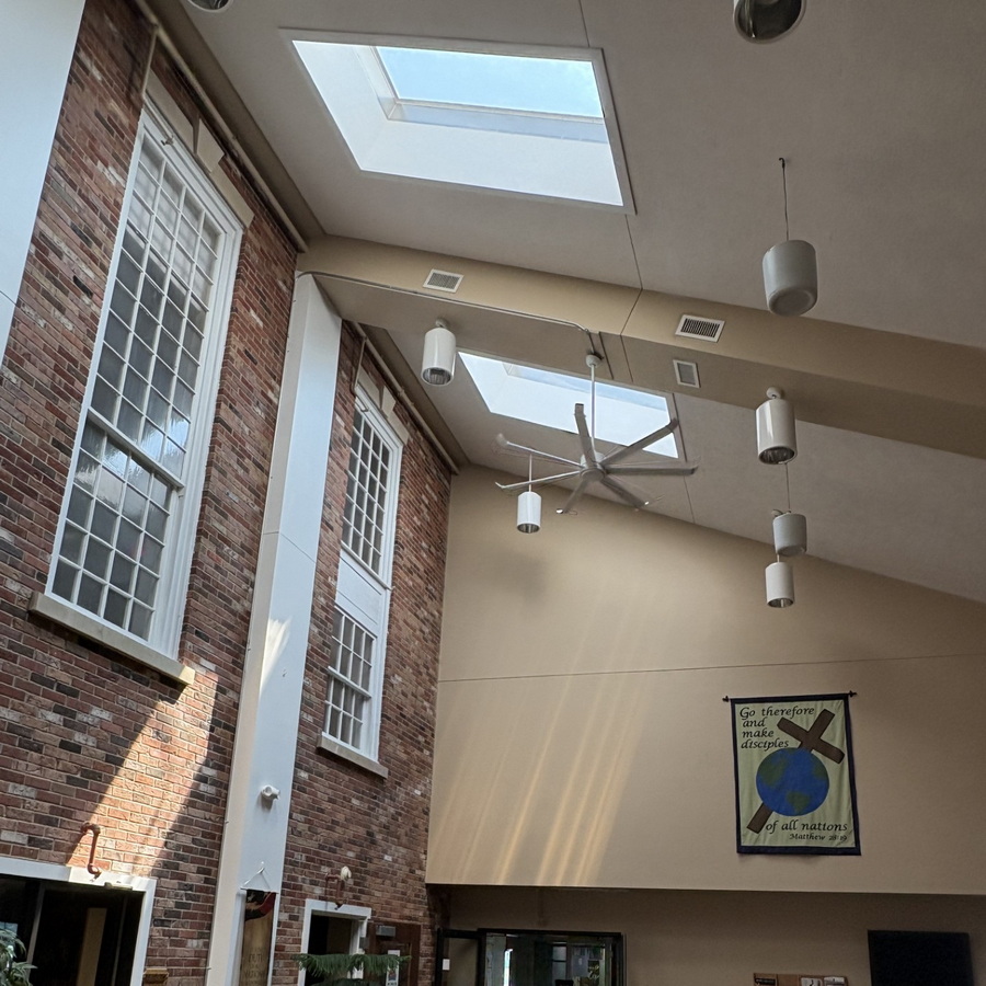 Commercial Fan Installed in Church