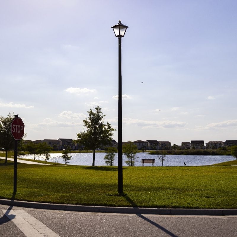 Round Tapered Fiberglass Pole Direct Burial 5 EPA at 100 MPH