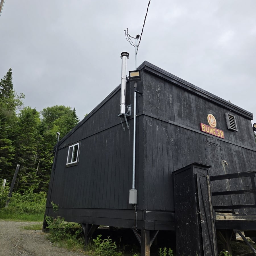 Flood Light providing night security lighting