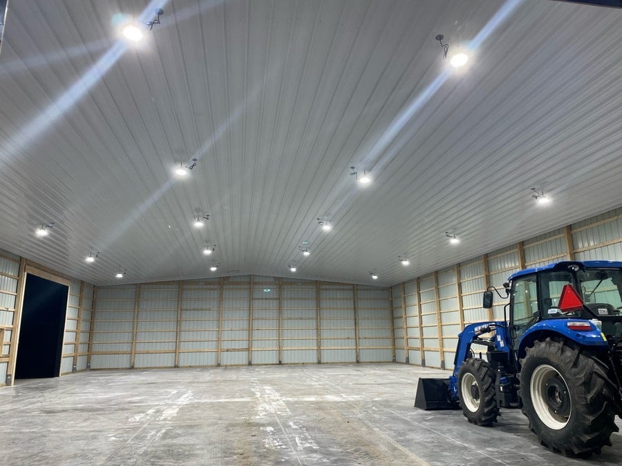 Outdoor Barn Storage With Led Lights
