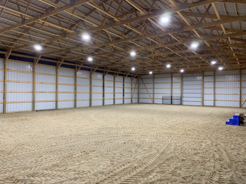 Outdoor Pole Barn Converted To Led Lights