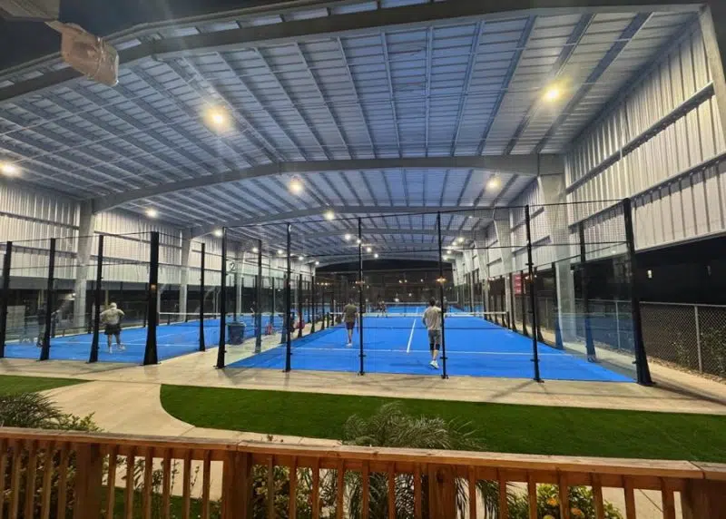 LED Lights in Padel Ball Court