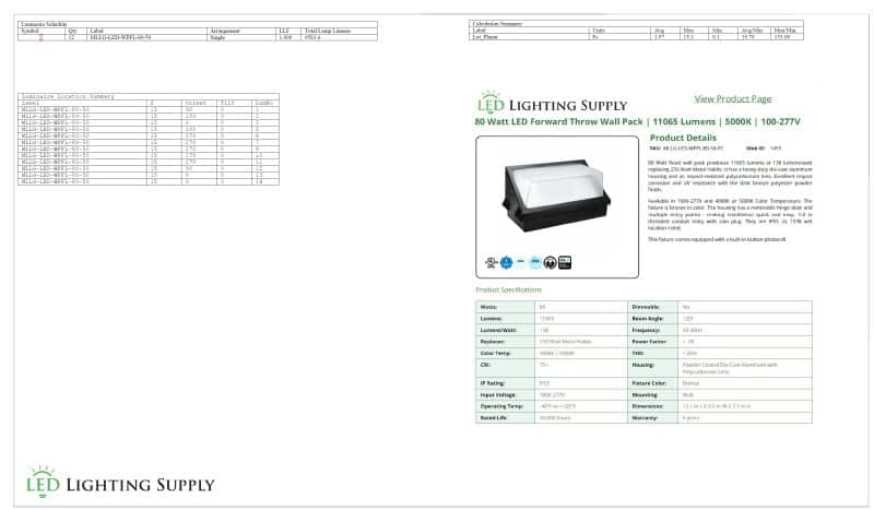 Perimeter Security Lighting Plan 1