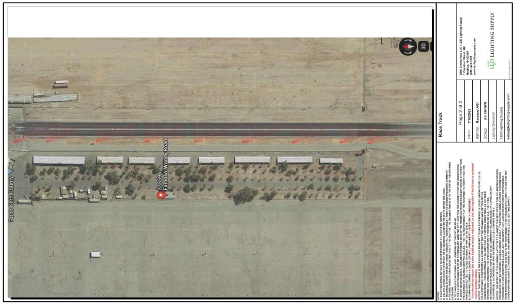 Racetrack Lighting Plan