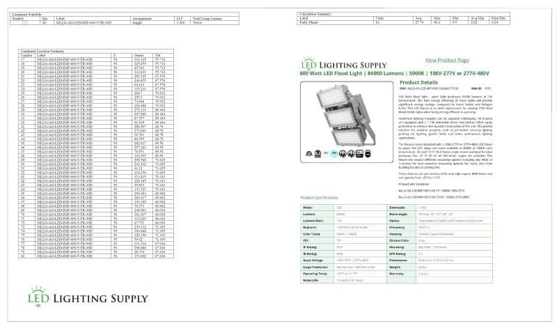 Soccer Lighting Plan 1