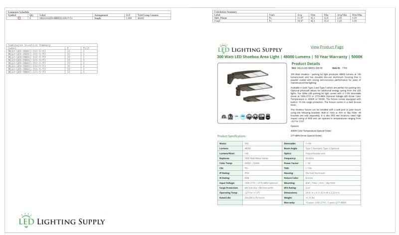 Tennis Lighting Plan 1