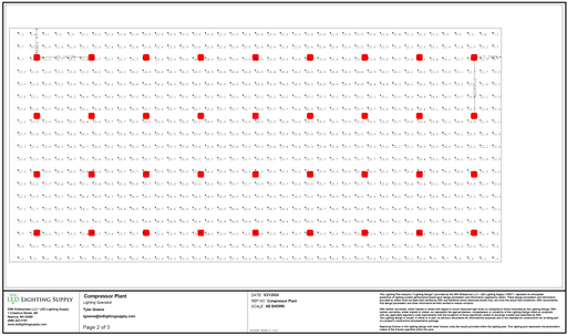 Compressor Plant Lighting Plan