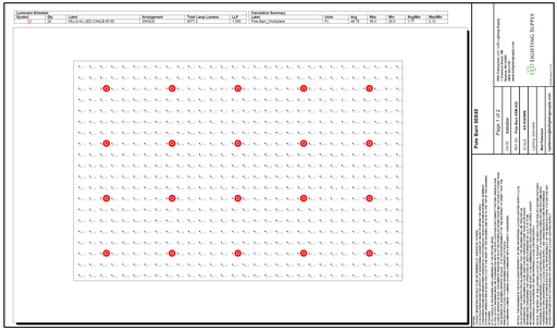 Pole Barn Lighting Plan